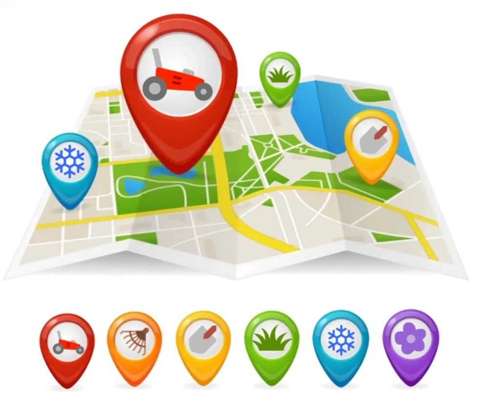 Team working on lawn