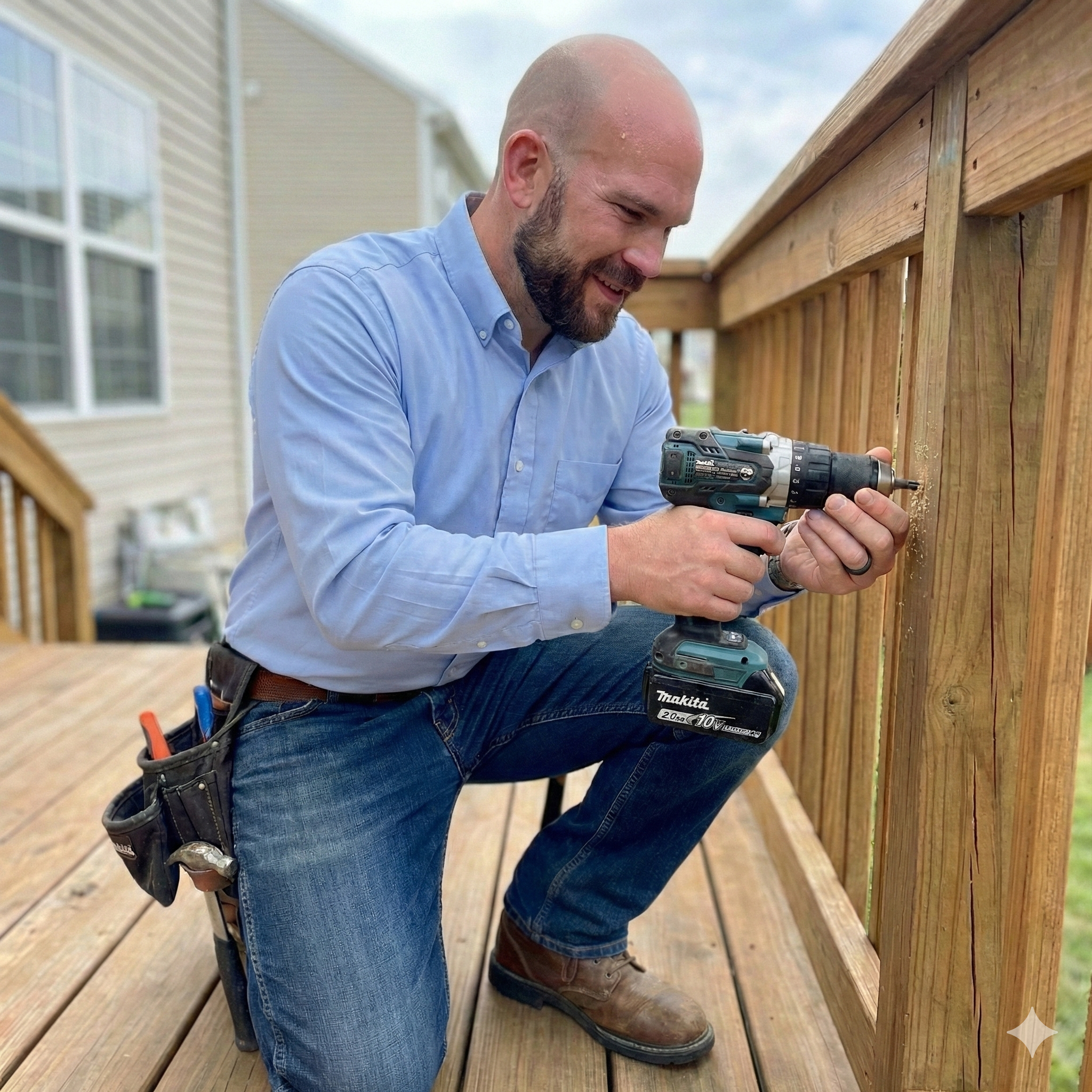 Tradesmen with tools
